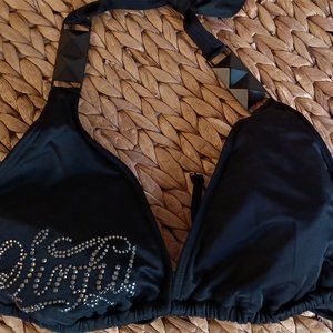 Sinful Bathing suit top. NWT. Black.  Size Medium/Large